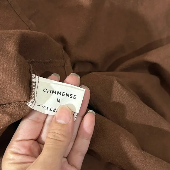 Commense linen & cotton cut out split long maxi dress - Picture 6 of 10